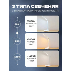 Лампа настольная Smart Street светодиодная, сенсорная, белая